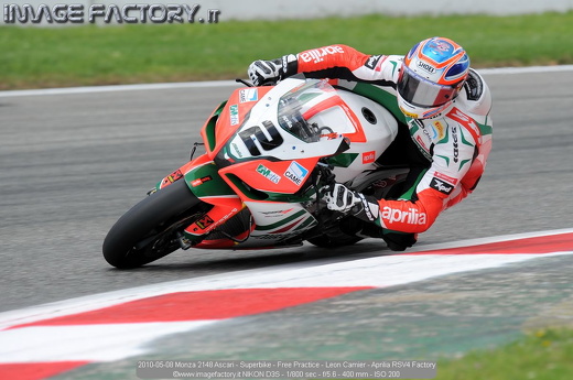 2010-05-08 Monza 2148 Ascari - Superbike - Free Practice - Leon Camier - Aprilia RSV4 Factory